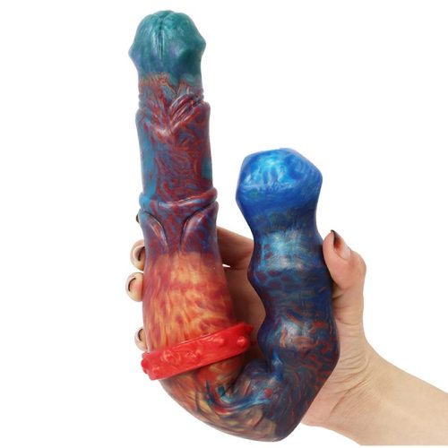 14 Inch Colourful Flexible Double Ended Dildo