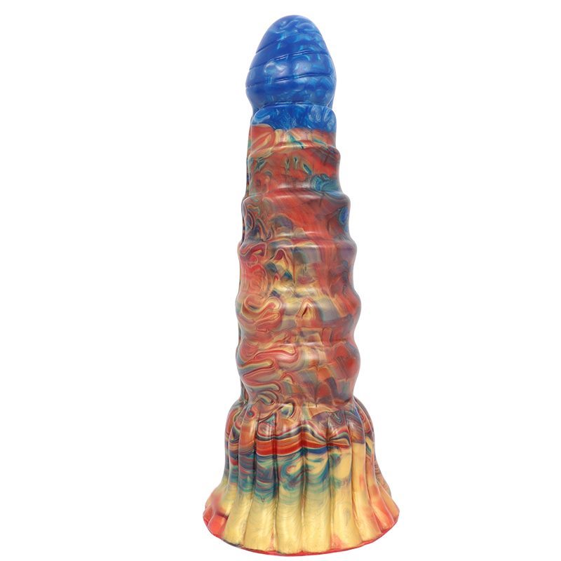 8.8 Inch Colourful Dragon Dildo Suction Cup Butt Plug