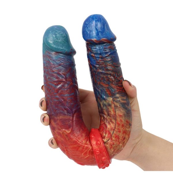 13.5 Inch Long Colorful Double Ended Dildo