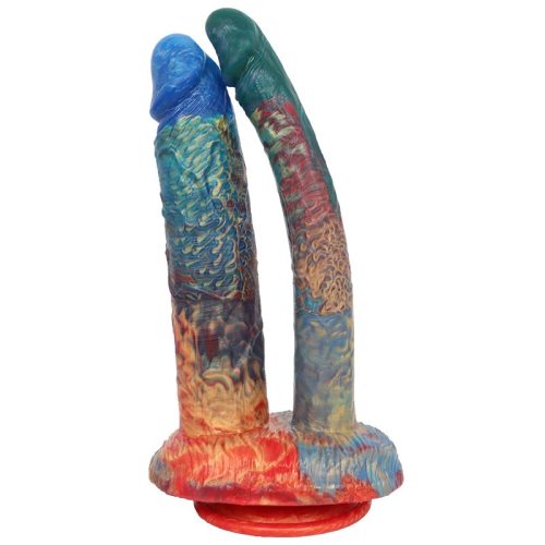 10.5 Inch Colourful Realistic Double Headed Dildo