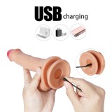 8 Inch USB Rechargeable Vibrating Dildo