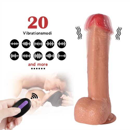 8.5 Inch Remote Control Vibrating Dildo with Suction Cup
