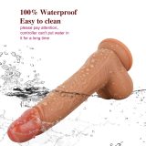 8 Inch Heated Vibrating and Thrusting Dildo with Remote Control
