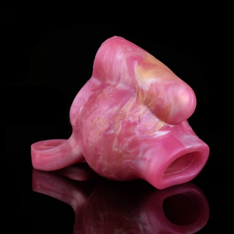 Fantasy Silicone Knotted Penis Extender with Bullet Vibrator