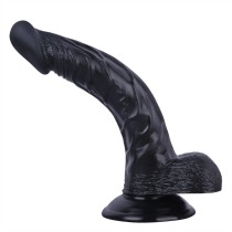 9 Inch Black Realistic Dildo PVC Suction Cup Vagina Dildo