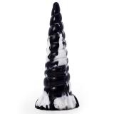 9 Inch Colourful Unicorn Horn Dildo Tapered Anal Toy