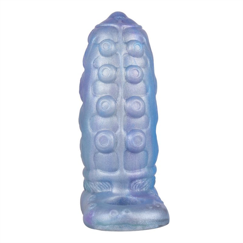 Blue Men Penis Extension Soft Silicone Sleeve Cock Sleeve