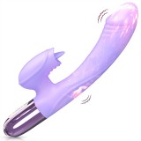 Heated G-Spot Vibrator with Tongue