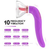 Tongue Licking and Sucking Vibrator Oral Sex Toy