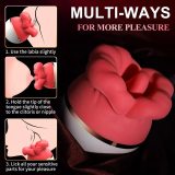 Rose Tongue Licking and Suction Oral Sex Toy