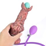 8 Inch Fantasy Silicone Egg-Laying Dildo Ovipositor Sex Toys