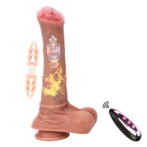 8.5 Inch Heated Thrusting Vibrating and Rotating Horse Dildo