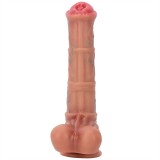 8.5 Inch Heated Thrusting Vibrating and Rotating Horse Dildo