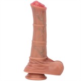 8.5 Inch Heated Thrusting Vibrating and Rotating Horse Dildo