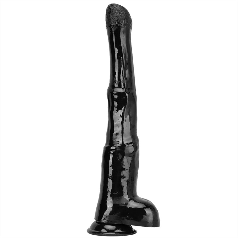 18.5 Inch Black Stallion Dildo Huge Horse Animal Cock