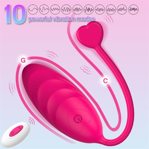Remote Controlled 10 Frequencies Egg Vibrator