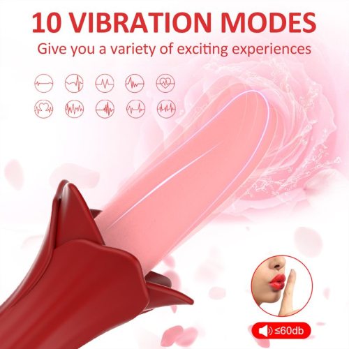 10 Vibration Female Tongue Clitoris Stimulator