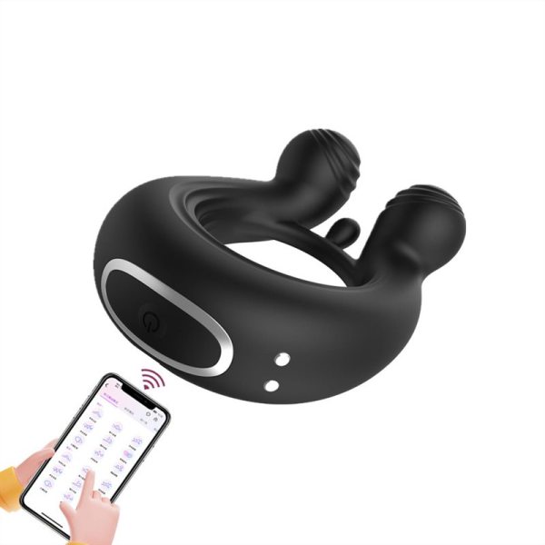 Wireless APP Control Men Penis Ring Vibrator