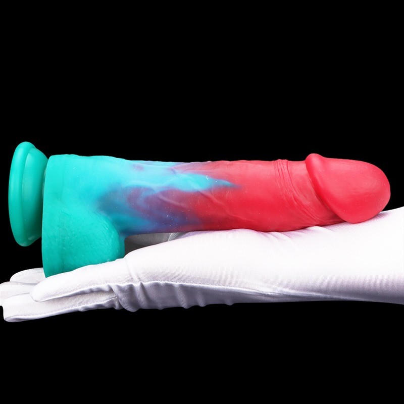 9 Inch  Remote Control Colorful Vibrating Thrusting Dildo