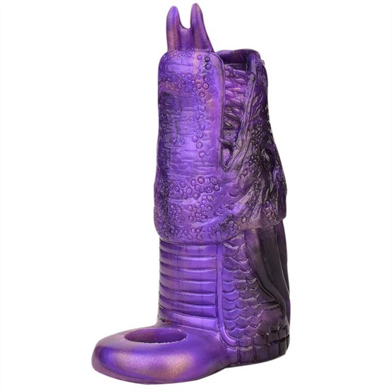 Short Dragon Penis Sheath Silicone Cock Sleeve for Men