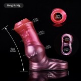 Open Head Horse Penis Sleeve with Knot Soft Silicone Penis Sheath