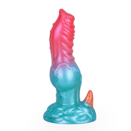 7.5 Inch Silicone Dog Penis Dildo with Big Knot