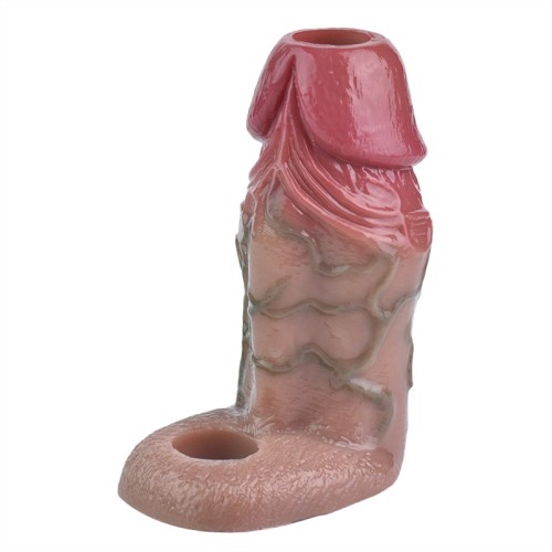 4.5 Inch Fat Real LifeLike Silicone Cock Sleeve