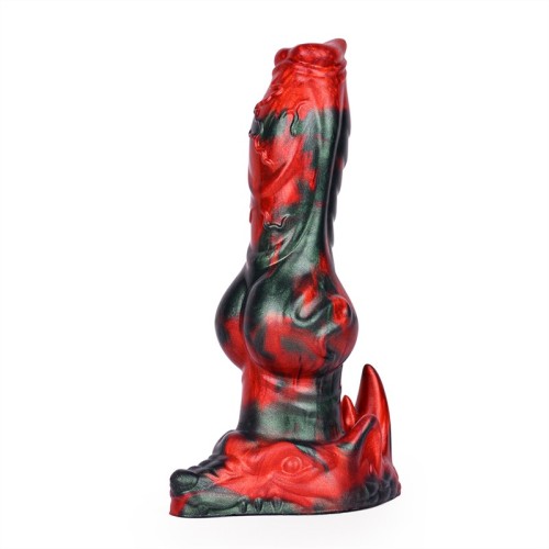 8 Inch Dog Cock Dildo Soft Silicone Big Knot Wolf Penis Toy