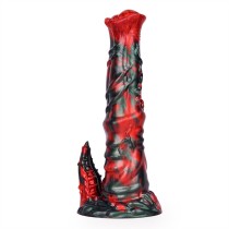 9 Inch Soft Silicone Animal Horse Dildo with Clitoris Stimulating Antenna