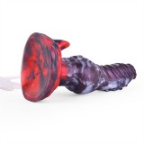 7.5 Inch Silicone Squirting Dog Penis Fantasy Ejaculating Knot Animal Dildo