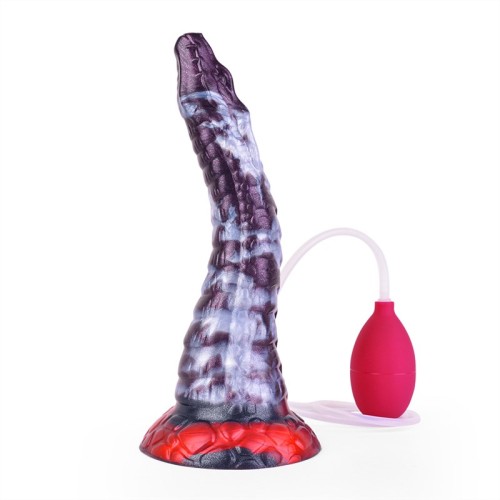 9.5 Inch Fantasy Silicone Snake Shaped Ejaculating Dildo