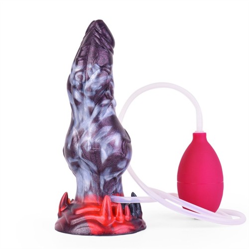 7 Inch Ejaculating Dog Knot Dildo Fantasy Squirting Animal Penis