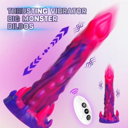 9 Inch Remote Control Fantasy Exotic Thrusting Vibrating Dildo