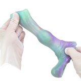 5.9 Inch Open Tip Luminous Knot Sleeve Silicone Fantasy Penis Extension