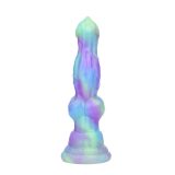 7 Inch Small Fantasy Silicone Canine Dog Knot Dildo for Beginner