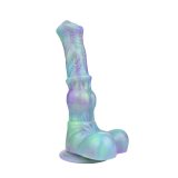 9.8 Inch Long Flexible Horse Knot Dildo Fantasy Silicone Animal Cock