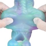 5.9 Inch Luminous Silicone Horse Penis Sleeve Fantasy Knot Sheath