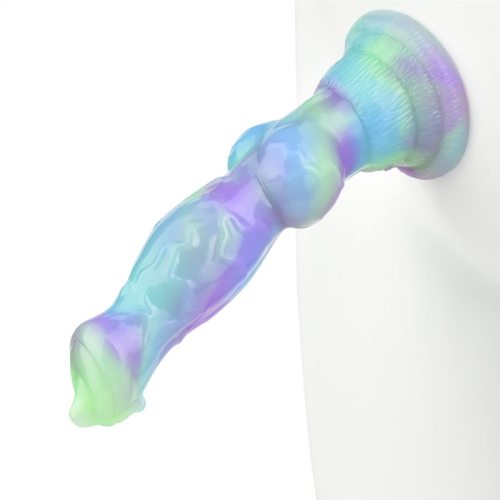 7 Inch Small Fantasy Silicone Canine Dog Knot Dildo for Beginner