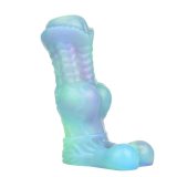 5.9 Inch Luminous Silicone Horse Penis Sleeve Fantasy Knot Sheath