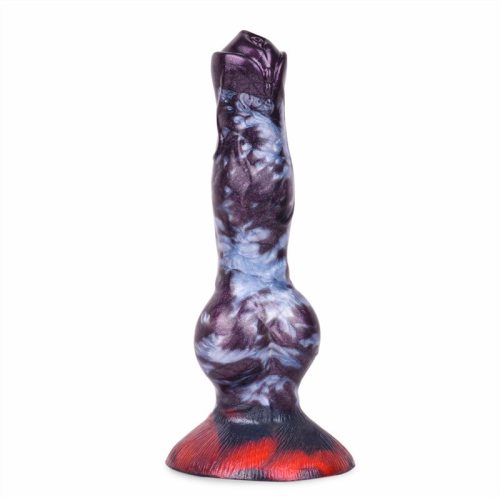 8.2 Inch Silicone Dog Wolf Dildo Fantasy Knot Animal Penis