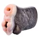 Bizarre Beast Men Masturbator Two Channel Silicone Sheep Pussy Toy