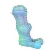 5.9 Inch Luminous Silicone Horse Penis Sleeve Fantasy Knot Sheath