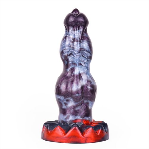 7 Inch Short Fat Fantasy Dog Penis Dildo Thick Knot Animal Cock
