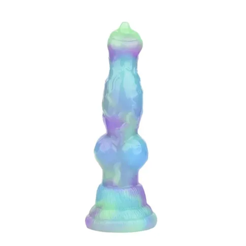 7 Inch Small Fantasy Silicone Canine Dog Knot Dildo for Beginner