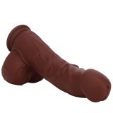 9.8 Inch 3 IN 1 USB Charging Silicone Heated Thrusting Vibrating Dildo