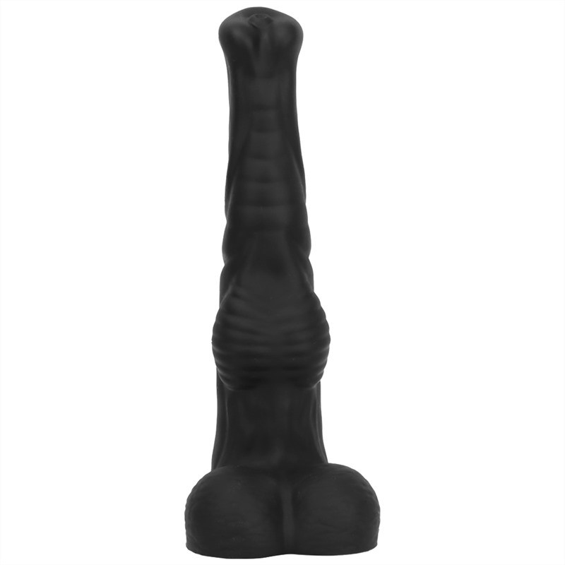 12.5 / 14 / 16 Inch Huge Black Silicone Sea Horse Dildo