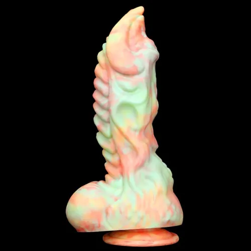 9.5 Inch Big Fantasy Rhino Dildo Soft Silicone Animal Shape Penis
