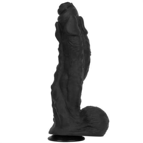 11.5 / 12.5 / 15 Inch Huge Black Silicone Monster Dildo