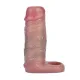 5.3 Inch Textured Lifelike Silicone Cock Extender Sleeve