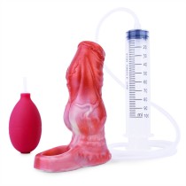 4.9 / 5.6 Inch Ejaculating Knot Sleeve Soft Silicone Penis Extender